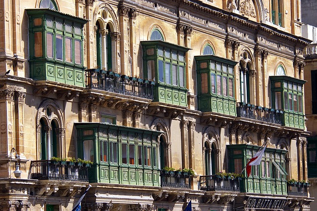 Typische Hausfassade auf Malta